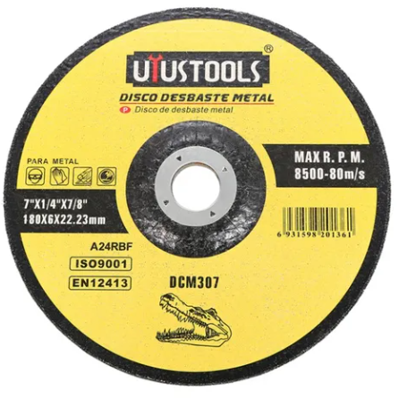 DCM307 – DISCO DESBASTE METAL 180MM